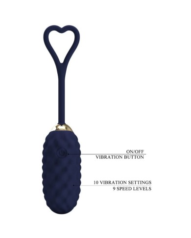 PRETTY LOVE VIVIAN HUEVO VIBRADOR CONTROL REMOTO AZUL