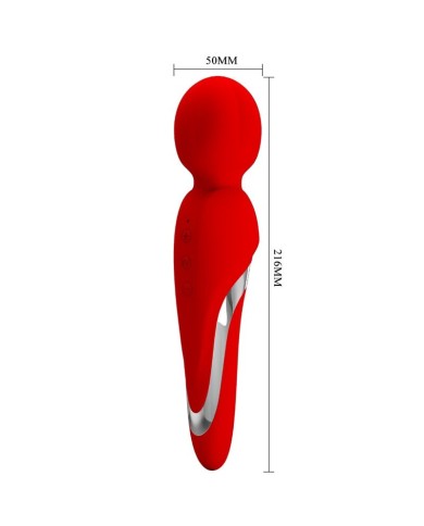 PRETTY LOVE WALTER VIBRADOR WAND ROJO