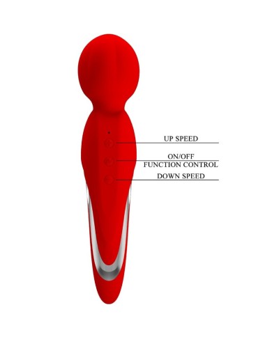 PRETTY LOVE WALTER VIBRADOR WAND ROJO