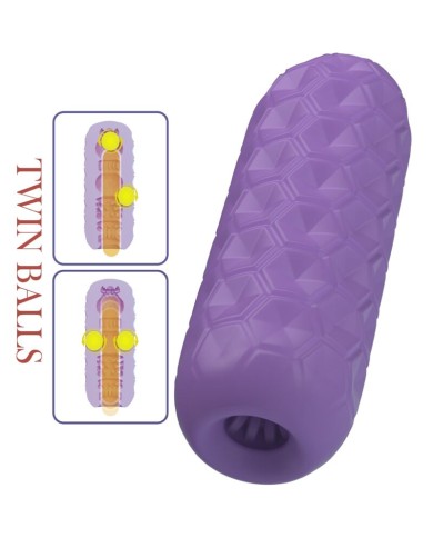 PRETTY LOVE TWIN BALLS MASTURBADOR MASCULINO MORADO