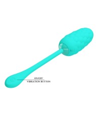 PRETTY LOVE HUEVO VIBRADOR CON TEXTURA MARINA RECARGABLE VERDE AGUA