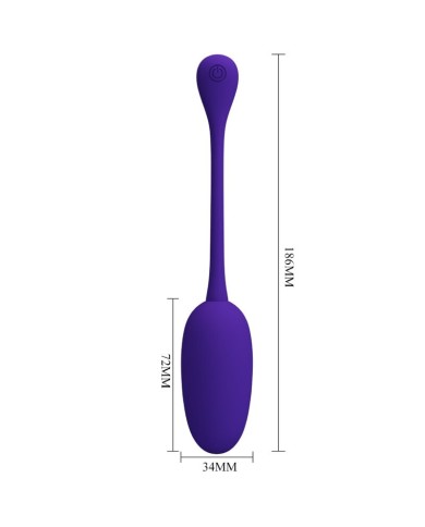 PRETTY LOVE KNUCKER HUEVO VIBRADOR RECARGABLE LILA
