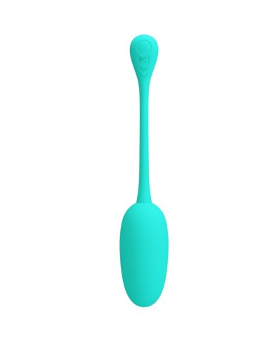 PRETTY LOVE KNUCKER HUEVO VIBRADOR RECARGABLE VERDE AGUA