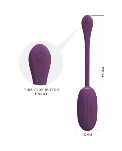 PRETTY LOVE DOREEN HUEVO VIBRADOR RECARGABLE LILA