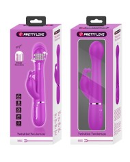 PRETTY LOVE DEJON VIBRADOR RABBIT 3 EN 1 MULTIFUNCION VIOLETA