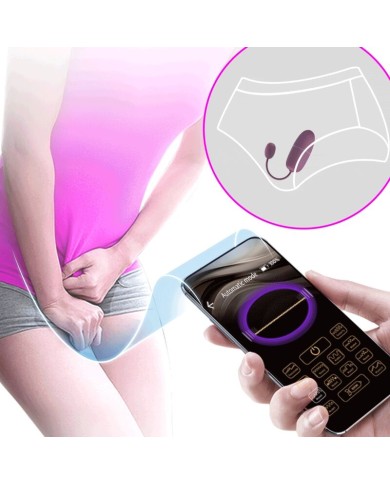 PRETTY LOVE NYMPH HUEVO VIBRADOR CONTROLADO POR APP LILA
