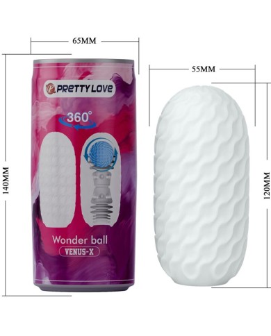 PRETTY LOVE VENUS X MASTURBADOR MASCULINO MODELO 3 BLANCO