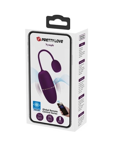 PRETTY LOVE NYMPH HUEVO VIBRADOR CONTROLADO POR APP LILA