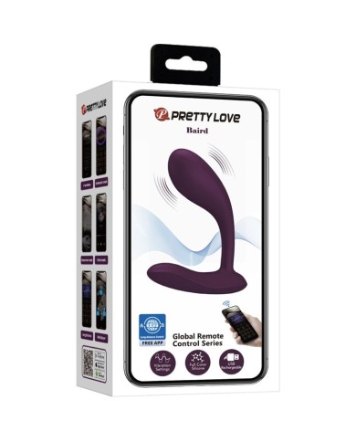 PRETTY LOVE BAIRD G SPOT 12 VIBRACIONES RECARGABLE LILA APP