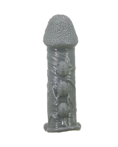 PRETTY LOVE FUNDA REALISTICA ALARGADORA Y RETARDANTE PARA PENE GRIS PRETTY LOVE FUNDA REALISTICA ALARGADORA Y RETARDANTE PARA PENE GRIS
