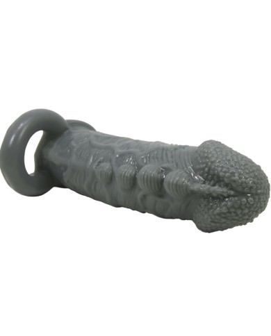 PRETTY LOVE FUNDA REALISTICA ALARGADORA Y RETARDANTE PARA PENE GRIS PRETTY LOVE FUNDA REALISTICA ALARGADORA Y RETARDANTE PARA PENE GRIS