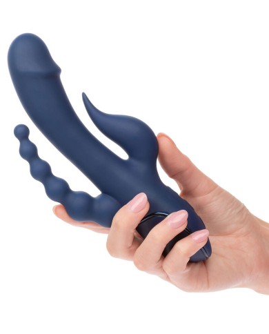 CALEXOTICS VIBRADOR TRIPLE ORGASM AZUL