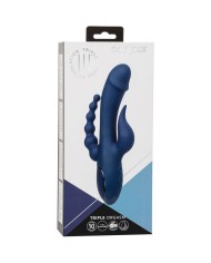 CALEXOTICS VIBRADOR TRIPLE ORGASM AZUL