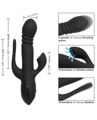 CALEXOTICS VIBRADOR TRIPLE EUPHORIA NEGRO