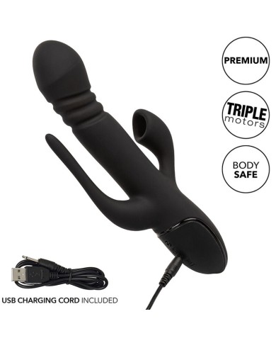 CALEXOTICS VIBRADOR TRIPLE EUPHORIA NEGRO
