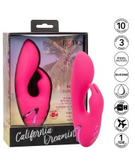 CALEXOTICS SO CAL SUSHINE VIBRATOR RABBIT FUCSIA BY CALIFORNIA DREAMING