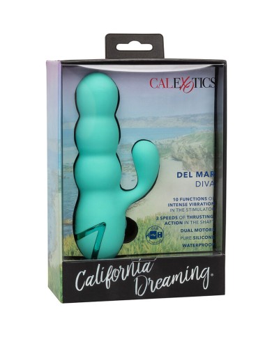 CALEXOTICS DEL MAR DIVA VIBRADOR RABBIT VERDE AGUA BY CALIFORNIA DREAMING