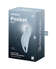 SATISFYER POCKET PRO 1 ESTIMULADOR CLITORIS AZUL CLARO