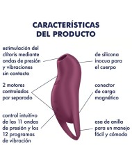 SATISFYER POCKET PRO 1 ESTIMULADOR CLITORIS GRANATE