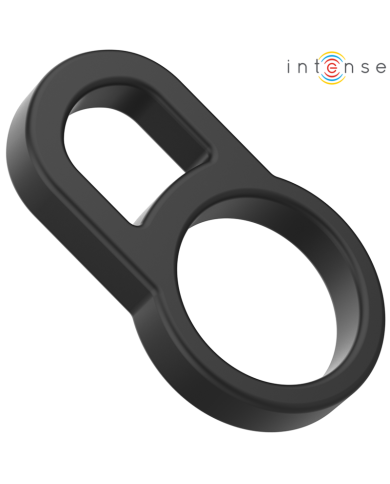 INTENSE BOBBY ANILLO DOBLE PARA PENE SILICONA NEGRO INTENSE BOBBY ANILLO DOBLE PARA PENE SILICONA NEGRO