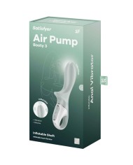 SATISFYER AIR PUMP BOOTY 3 VIBRADOR ANAL INFLABLE VERDE GRIS
