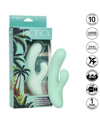 CALEXOTICS PACIFICA FIJI VIBRADOR Y ESTIMULADOR PUNTO G 10 VIBRACIONES AQUA