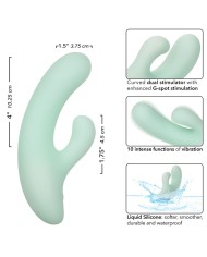 CALEXOTICS PACIFICA FIJI VIBRADOR Y ESTIMULADOR PUNTO G 10 VIBRACIONES AQUA