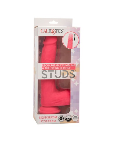 CALEXOTICS STUDS VIBRADOR REALISTICO 10 VIBRACIONES Y ROSA