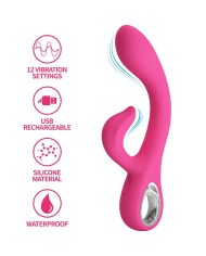 PRETTY LOVE FRITZ VIBRADOR RABBIT 12 VIBRACIONES ROSA