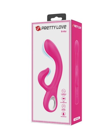 PRETTY LOVE FRITZ VIBRADOR RABBIT 12 VIBRACIONES ROSA