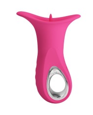 PRETTY LOVE CLYDE VIBRADOR ORAL LENGUA VIBRADORA 12 VIBRACIONES ROSA