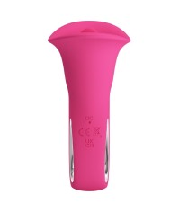 PRETTY LOVE CLYDE VIBRADOR ORAL LENGUA VIBRADORA 12 VIBRACIONES ROSA