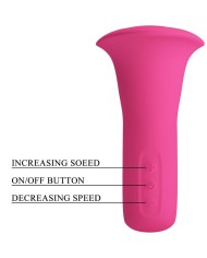 PRETTY LOVE CLYDE VIBRADOR ORAL LENGUA VIBRADORA 12 VIBRACIONES ROSA