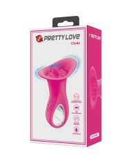 PRETTY LOVE CLYDE VIBRADOR ORAL LENGUA VIBRADORA 12 VIBRACIONES ROSA