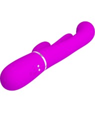 PRETTY LOVE SHANIA TRIPLE VIBRADOR RABBIT MULTIFUNCION ROSA