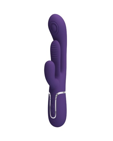 PRETTY LOVE SHANIA TRIPLE VIBRADOR RABBIT MULTIFUNCION MORADO