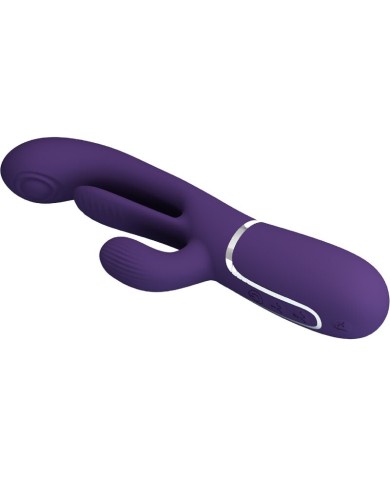 PRETTY LOVE SHANIA TRIPLE VIBRADOR RABBIT MULTIFUNCION MORADO