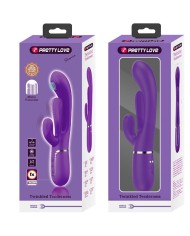 PRETTY LOVE SHANIA TRIPLE VIBRADOR RABBIT MULTIFUNCION MORADO