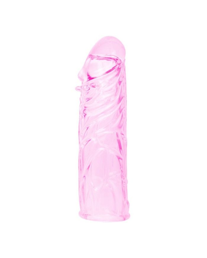 BAILE FUNDA ROSA PENE SILICONA ESTIMULANTE 13 CM