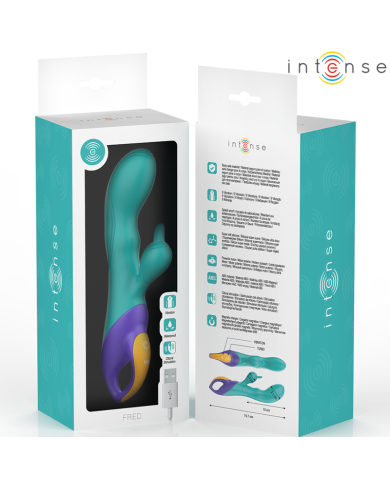 INTENSE FRED VIBRADOR RECARGABLE RABBIT AZUL
