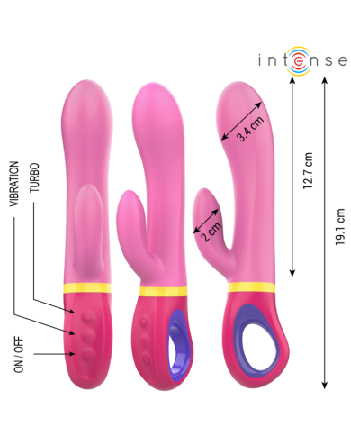 INTENSE DAPHNE VIBRADOR RABBIT ROSA