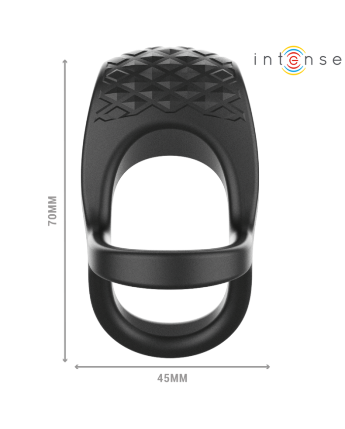 INTENSE ALEX ANILLO DOBLE VIBRADOR PENE 10 VIBRACIONES NEGRO INTENSE ALEX ANILLO DOBLE VIBRADOR PENE 10 VIBRACIONES NEGRO