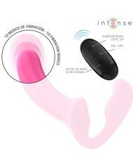 INTENSE AMY VIBRADOR DOBLE 20 CM ROSA CONTROL REMOTO