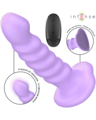 INTENSE BRENDA VIBRADOR TALLA M DISENO EN ESPIRAL 10 VIBRACIONES MORADO CONTROL REMOTO