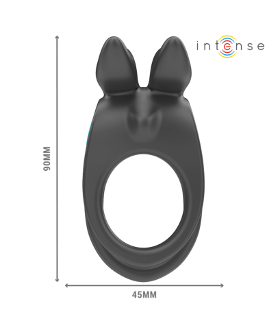 INTENSE SAM ANILLO DOBLE VIBRADOR PENE 10 VIBRACIONES NEGRO INTENSE SAM ANILLO DOBLE VIBRADOR PENE 10 VIBRACIONES NEGRO
