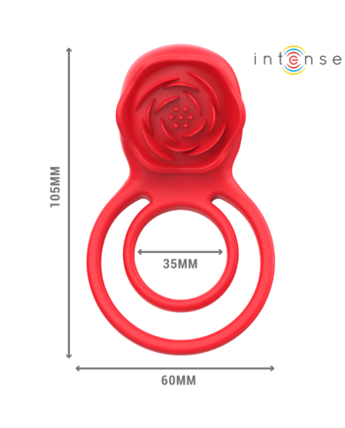 INTENSE GAIL ROSA ESTIMULADORA 10 VIBRACIONES ROJO CONTROL REMOTO