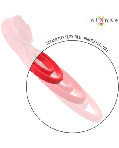 INTENSE GAIL ROSA ESTIMULADORA 10 VIBRACIONES ROJO CONTROL REMOTO