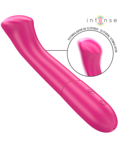 INTENSE PATY VIBRADOR 19 CM FLEXIBLE 10 VIBRACIONES MODELO 2 ROSA