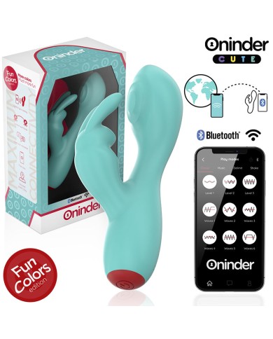 ONINDER CUTE LOVE BUNNY VIBRADOR PUNTO G Y CLITORIS APP MUNDIAL GRATUITA