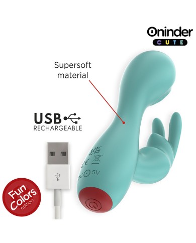 ONINDER CUTE LOVE BUNNY VIBRADOR PUNTO G Y CLITORIS APP MUNDIAL GRATUITA